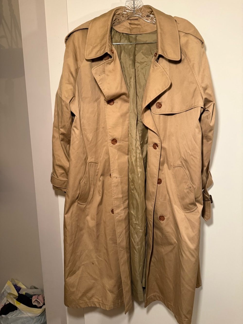 Classic Tan Trench Coat - Long Lightweight Overcoat